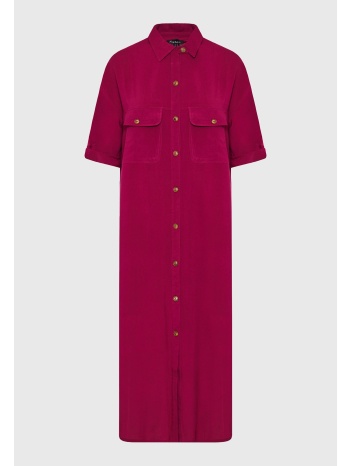 oversized μάξι σεμιζιέ φόρεμα σε boho look