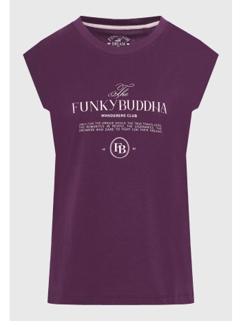 t-shirt με funky buddha τύπωμα στο στήθος