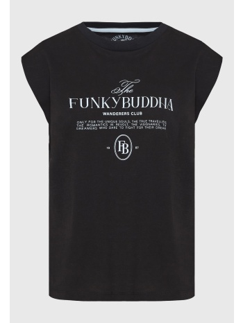 t-shirt με funky buddha τύπωμα στο στήθος
