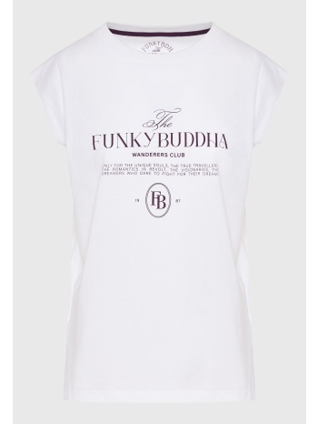 t-shirt με funky buddha τύπωμα στο στήθος