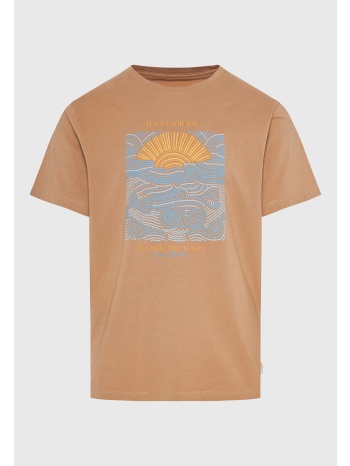 t-shirt με graphic τύπωμα στο στήθος