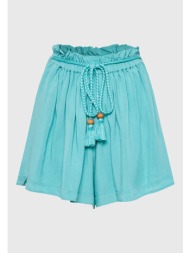 loose fit σορτς με κορδόνι και βολάν στη μέση