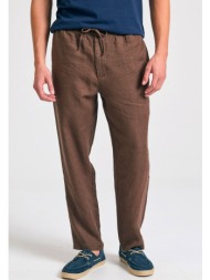 ανδρικό comfort fit λινό chino παντελόνι