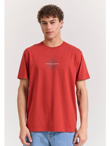 t-shirt με τύπωμα στο στήθος