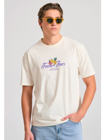 relaxed fit t-shirt με τύπωμα στην πλάτη