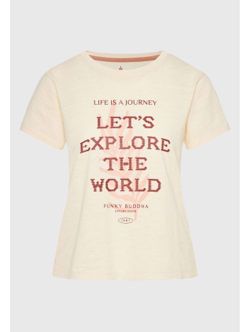 γυναικείο t-shirt με text artwork τύπωμα