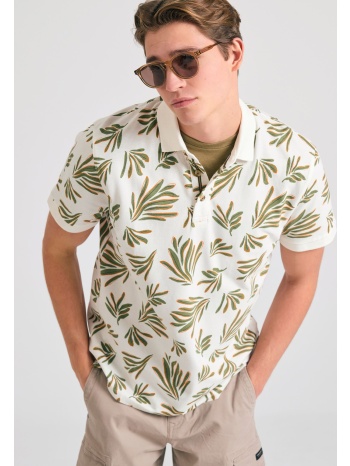 polo μπλούζα με all over τύπωμα