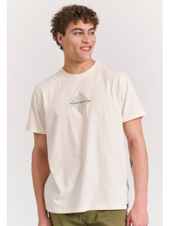 t-shirt με τύπωμα στο στήθος