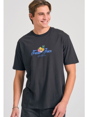 relaxed fit t-shirt με τύπωμα στην πλάτη