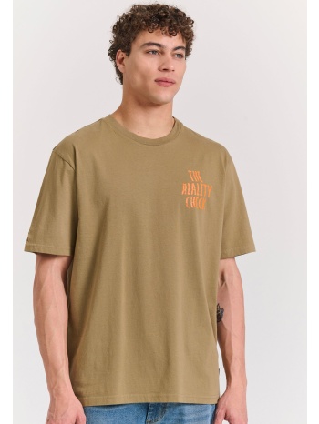 relaxed fit t-shirt με graphic print στην πλάτη
