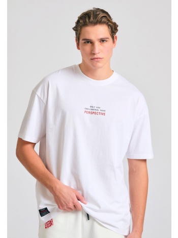 oversized t-shirt με text artwork τύπωμα στην πλάτη