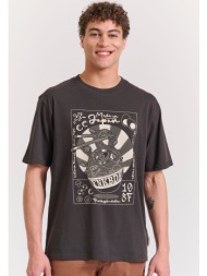 relaxed fit t-shirt με frame τύπωμα