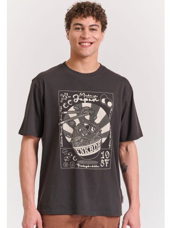 relaxed fit t-shirt με frame τύπωμα