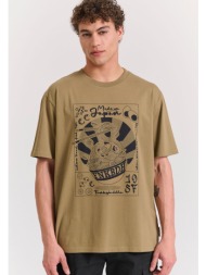 relaxed fit t-shirt με frame τύπωμα