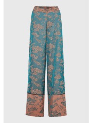 wide leg εμπριμέ παντελόνα