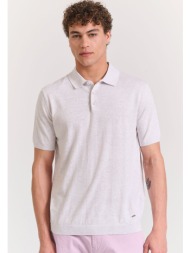 πλεκτή polo μπλούζα σε ...