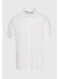 garment dyed κοντομάνικο λινό πουκάμισο - the essentials