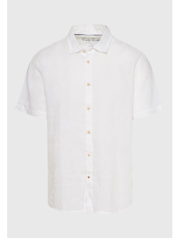 garment dyed κοντομάνικο λινό πουκάμισο - the essentials