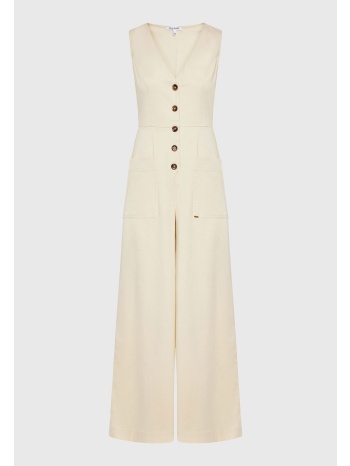 lyocell blend ολόσωμη φόρμα με τσέπες