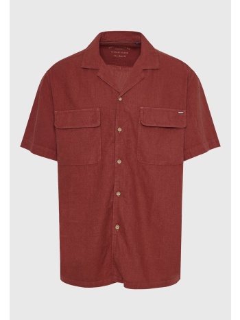 oversized πουκάμισο από λινό και τεχνητό μετάξι