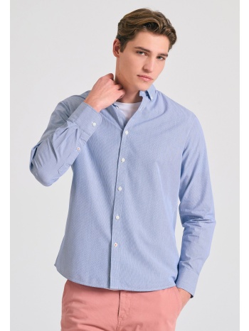 yarn dyed oxford ριγέ πουκάμισο