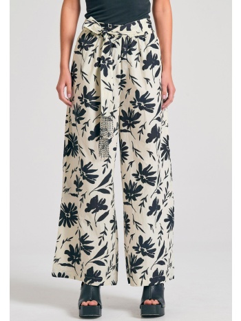 wide leg εμπριμέ παντελόνα με exotic τύπωμα