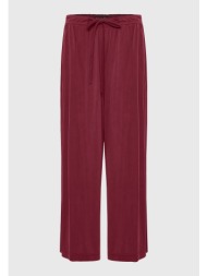 wide leg παντελόνα με δέσιμο με κορδόνι