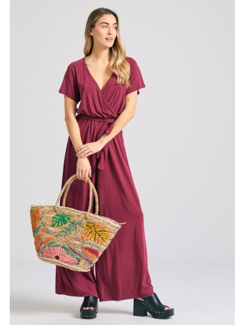 κρουαζέ ολόσωμη φόρμα με ζώνη