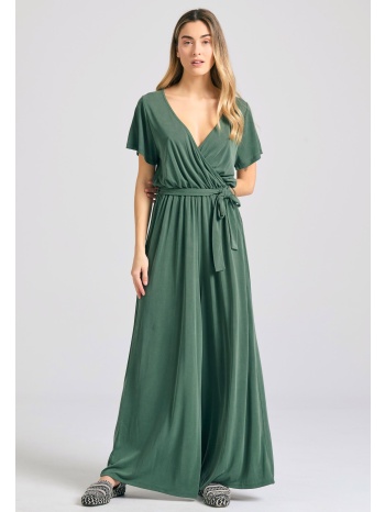 κρουαζέ ολόσωμη φόρμα με ζώνη