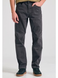 relaxed tapered fit garment dyed τζιν παντελόνι