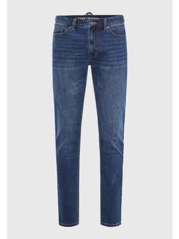 slim fit τζιν παντελόνι με whisker details