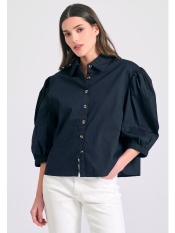 γυναικείο oversized πουκάμισο με puffer μανίκια