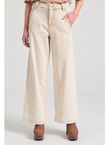γυναικείο wide leg garment dyed τζιν παντελόνι