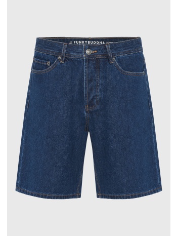 ανδρική comfort fit τζιν βερμούδα