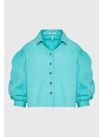 γυναικείο oversized πουκάμισο με puffer μανίκια