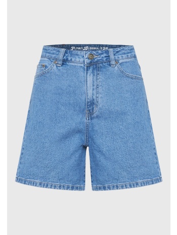 γυναικείο τζιν σορτς με ελαφρύ ξεθώριασμα