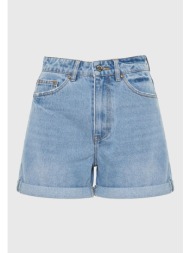 γυναικείο τζιν σορτς με whisker details