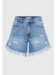 γυναικείο boyfriend τζιν σορτς με σκισίματα