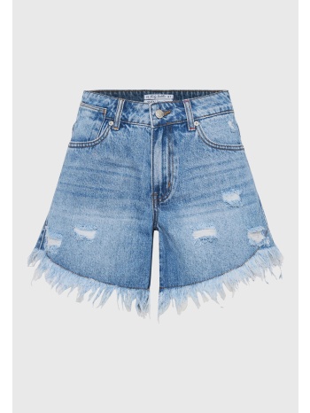 γυναικείο boyfriend τζιν σορτς με σκισίματα