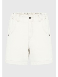 garment dyed τζιν σορτς με βολάν στη μέση