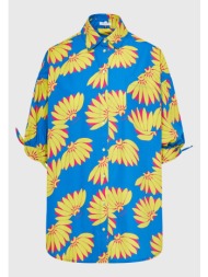 γυναικείο oversized πουκάμισο με exotic τύπωμα