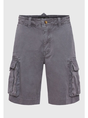 loose fit garment dyed cargo βερμούδα