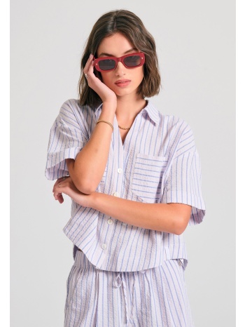 γυναικείο oversized πουκάμισο με ρίγες