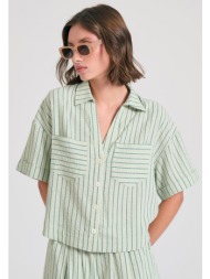 γυναικείο oversized πουκάμισο με ρίγες