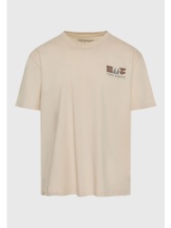 organic cotton relaxed t-shirt με abstract τύπωμα