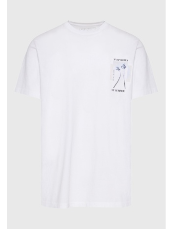 t-shirt με φωτογραφικό τύπωμα στην πλάτη