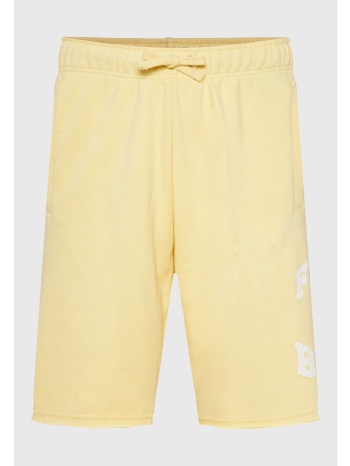 wide leg fit αθλητική βερμούδα με branded τύπωμα