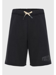 oversized αθλητική βερμούδα με funky buddha τύπωμα