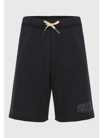 oversized αθλητική βερμούδα με funky buddha τύπωμα