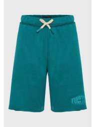 oversized αθλητική βερμούδα με funky buddha τύπωμα